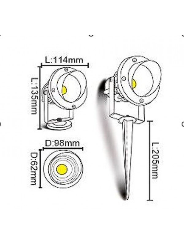 Proiector Led Spot Gradina 10W