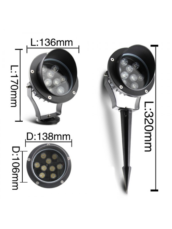 Proiector Led Spot Gradina 9W