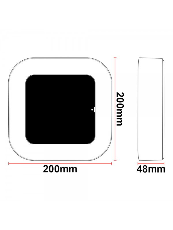 Plafoniera Led  Exterior 12W