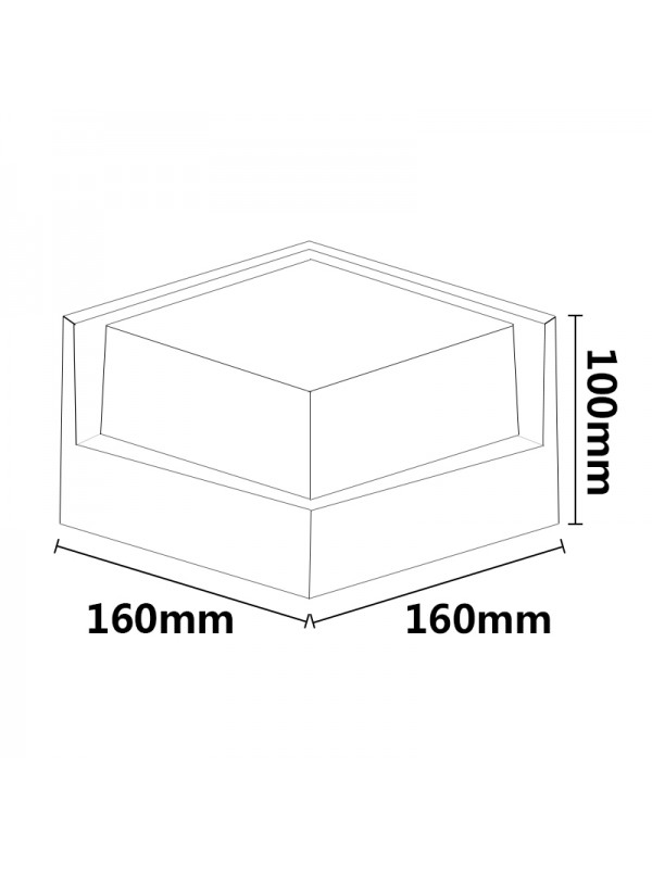 Plafoniera Led Patrata Exterior 10 W 