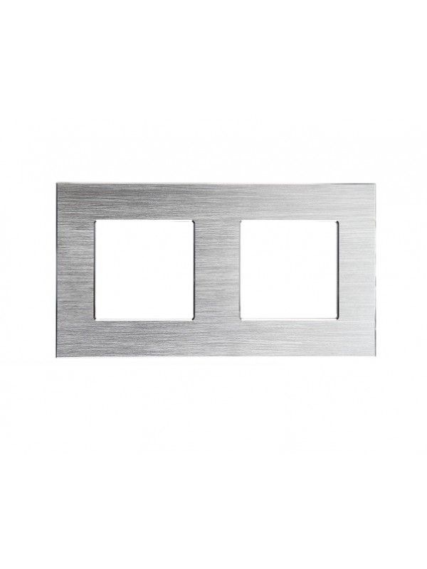 Rama Dubla Aluminiu Argintiu