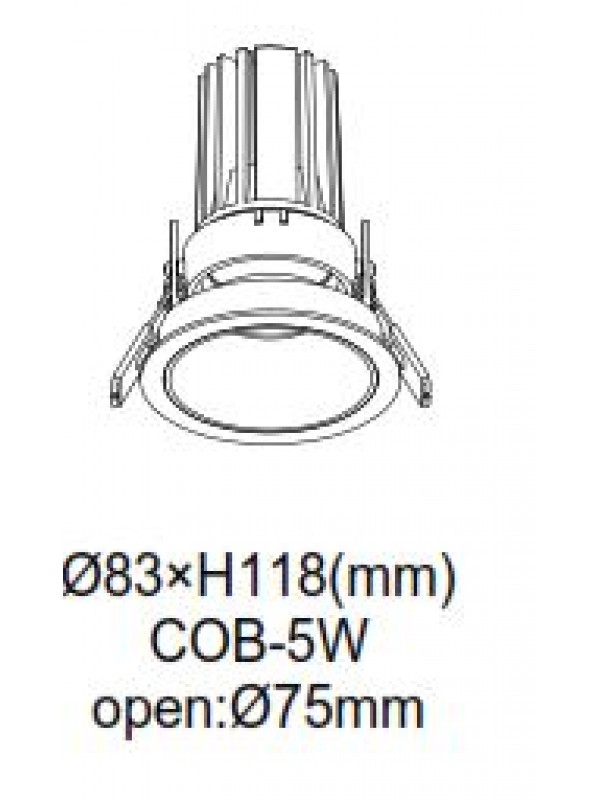 Lampă Spot Incastrat  JLCSL022 -WT Temperatura de lumina 3000 K (alb cald ) - Livrare 3 Zile 