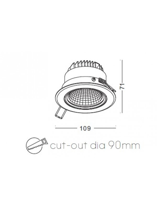 Lampă Spot incastrat JLDC927-WT
