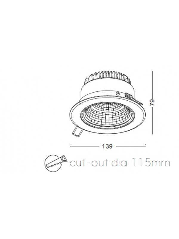 Lampă Spot incastrat JLDC928-WT