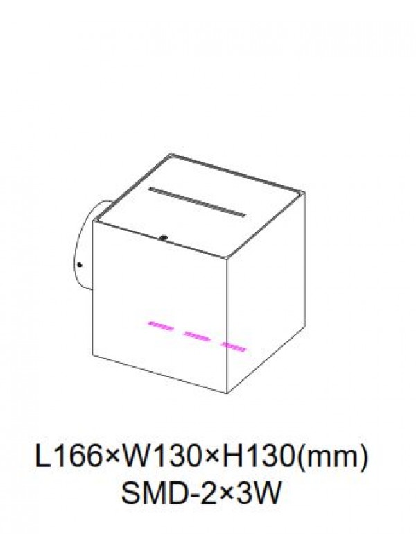 Lampa Led Exterior  JLWA300B-BK