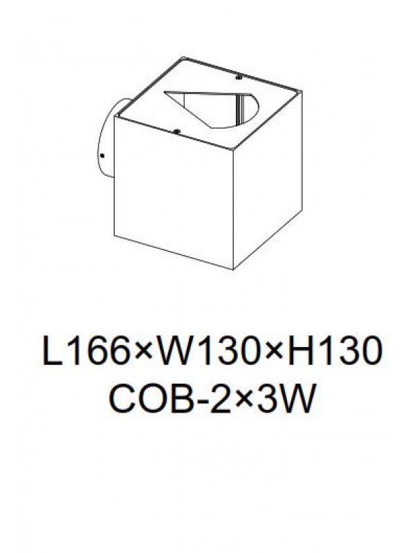 Lampa Led Exterior  JLWA300F-BK