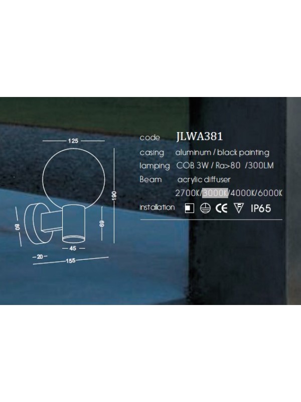 Lustra Led Exterior  JLWA381