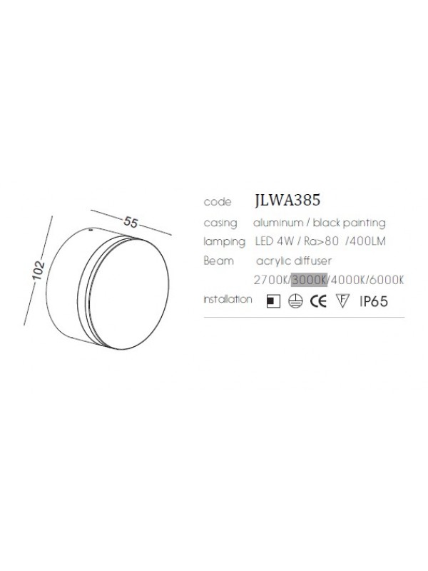Lampa Led Exterior  JLWA385