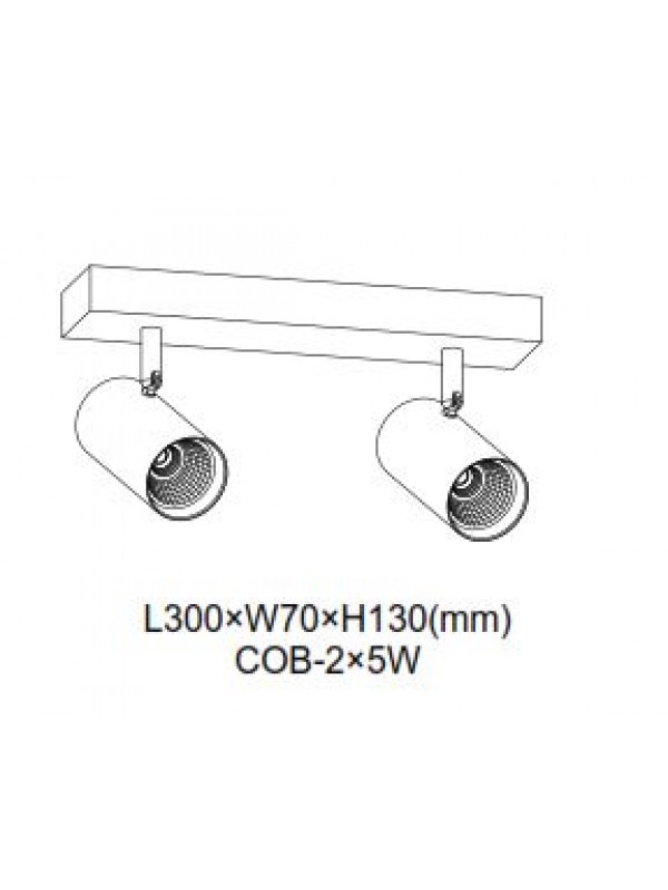 Lampă Spot Dublu JLBL164-WT