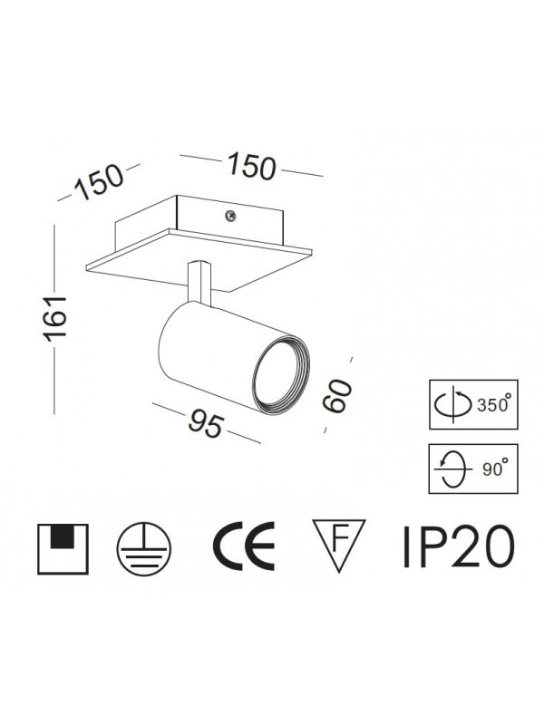 Lampa Led Spot Unic  JLBL237-WT