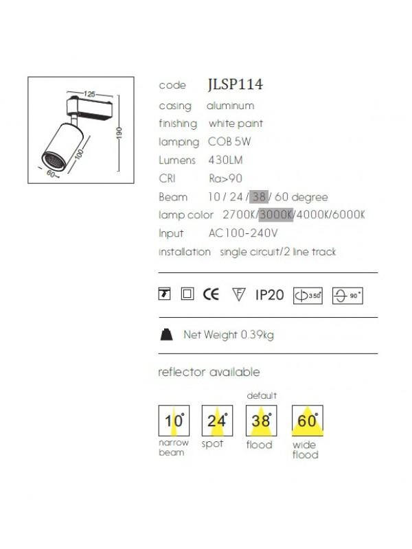 Track light JLSP114