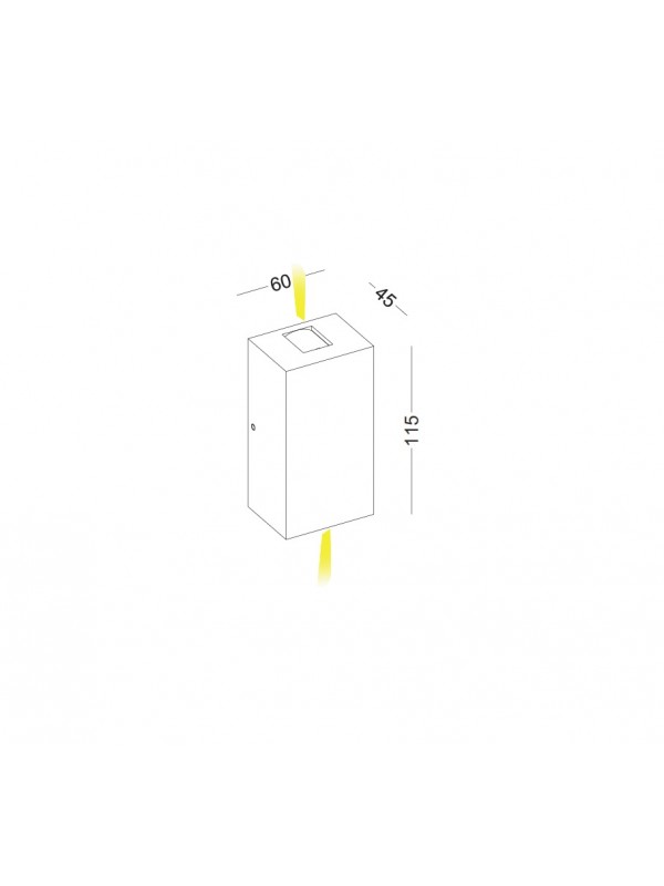 Lampa Led de perete cub JLWA184
