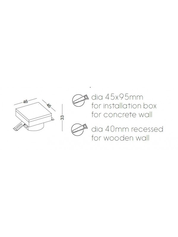Lampa incastrata cub 3D pentru scării JLSL008