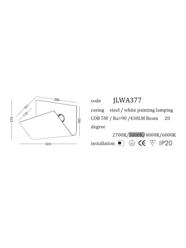 Lampa Led de perete JLWA377