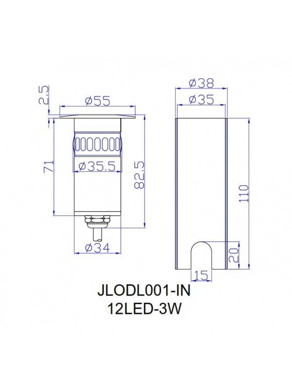 Spot Paviment Exterior JLOLD001