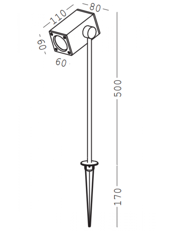Proiector Led Gradina JLFL028-IN220