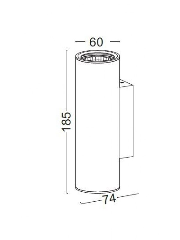 Lampa Led de perete cilindru  JLWA116-SL
