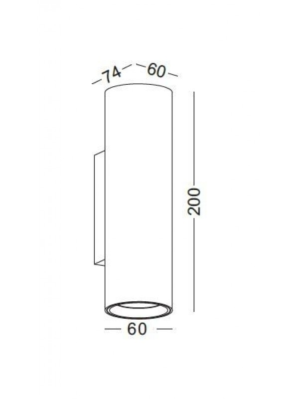 Lampa Led decorativa cilindrica JLWA277-BK