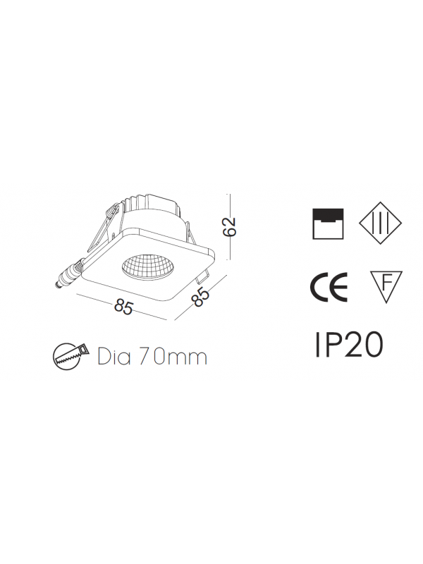 Lampă Spot incastrat JLDC979A