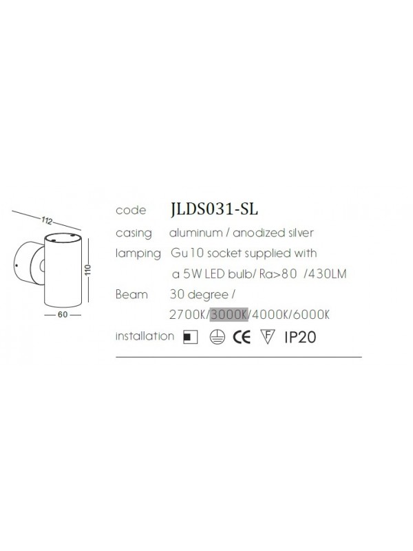 Lampă de perete JLDS031-SL