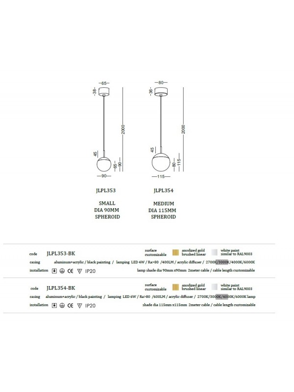 Pendul JLPL353 - CR
