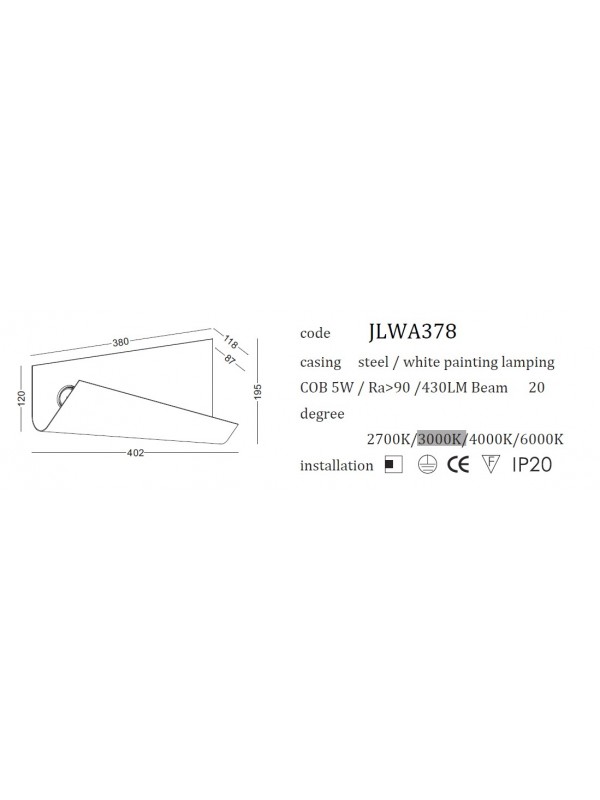 Lampa Led de perete JLWA378